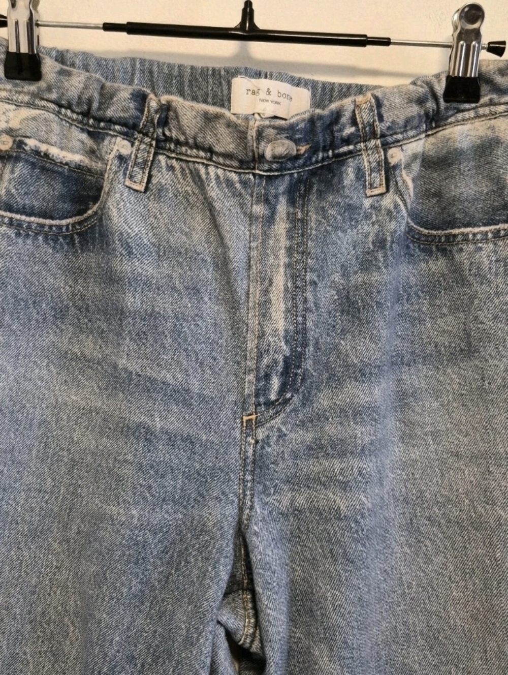 Rag & Bone Miramar Cotton Terry Sweatpant Jeans Scarlet Women's Size Large - Picture 7 of 16